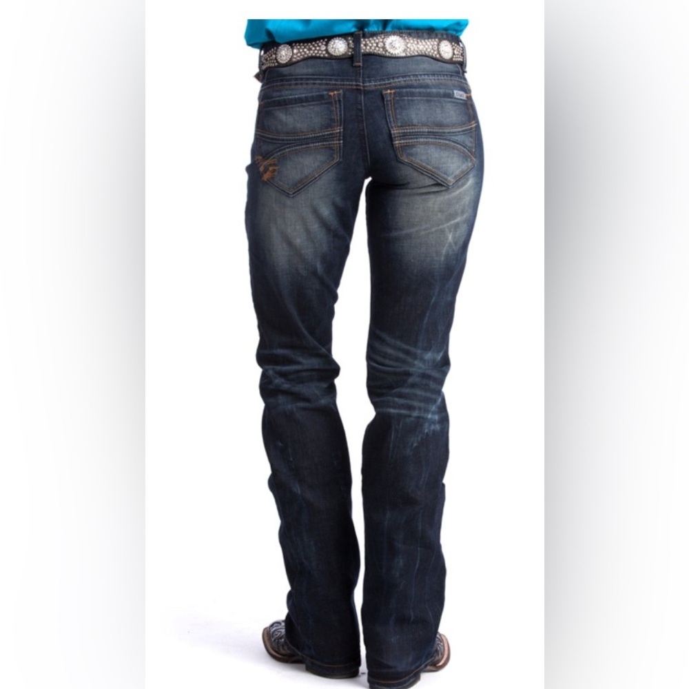 Cruel Girl Julia Mid Rise Slim Fit Bootcut Women's Blue Jeans Size 11R - Picture 10 of 10
